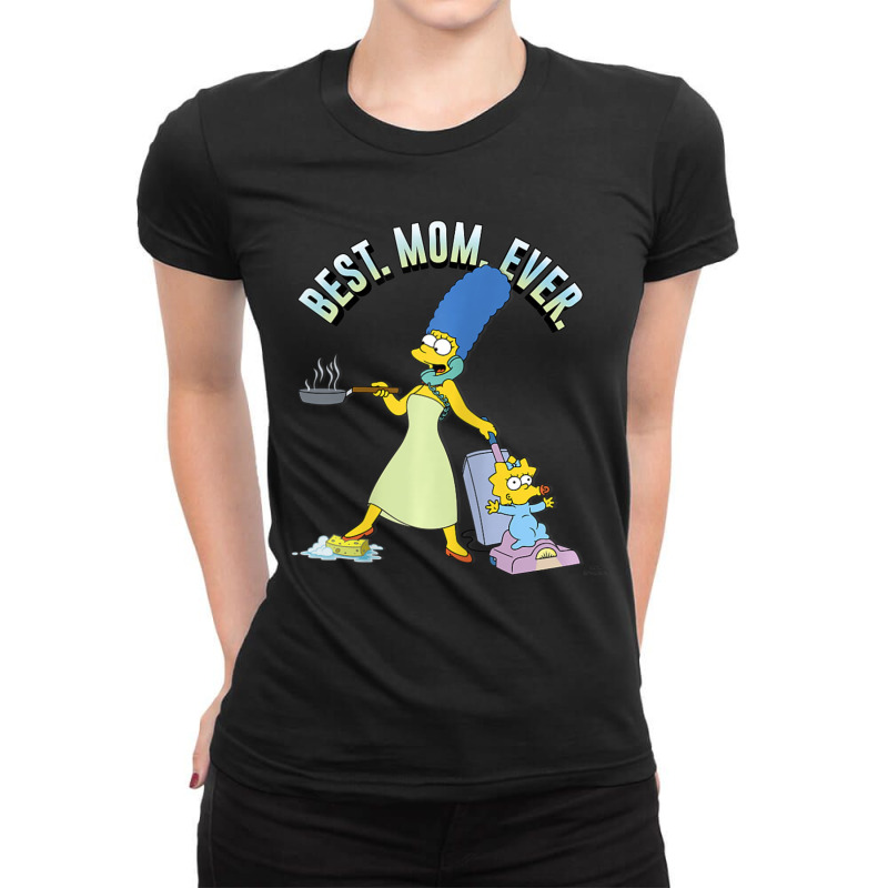 The Simpsons Mother's Day Marge Best Mom Ever Ladies Fitted T-Shirt by longdanouj | Artistshot