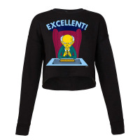 The Simpsons Mr. Burns Excellent Cropped Sweater | Artistshot