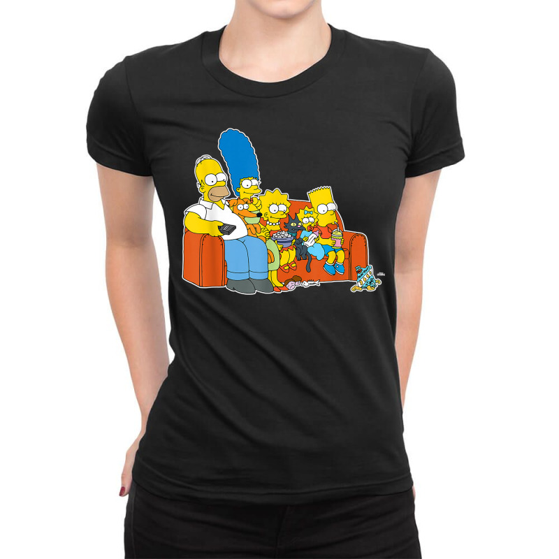 The Simpsons Homer Ladies Fitted T-Shirt by Freida B Clark | Artistshot