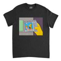 The Simpsons Old Man Yells At Cloud Newspaper V2 Classic T-shirt | Artistshot