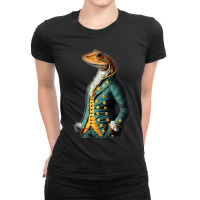 Fancy An Anthropomorphic Morph Bearded Dragon Gent Ladies Fitted T-shirt | Artistshot