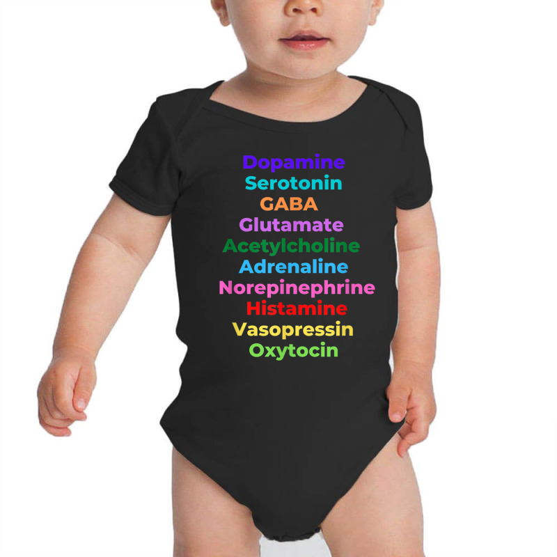 Neurotransmitters   Dopamine Neuroscience Brain Ps Baby Bodysuit by bonne | Artistshot