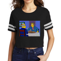 The Simpsons Principal Skinner Steamed Hands V2 Scorecard Crop Tee | Artistshot