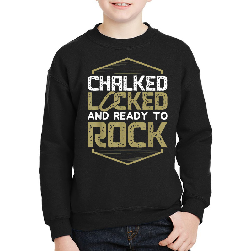 Funny Rock Climbing Bouldering Mountain Climbing T Youth Sweatshirt | Artistshot