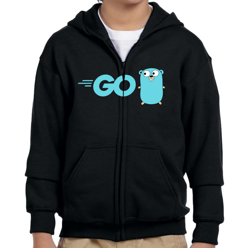 The,go,programming,language Youth Zipper Hoodie by ConnorEngland | Artistshot