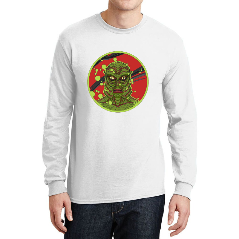 The Missing Link From The Dark Lagoon Long Sleeve Shirts by yangsekura | Artistshot