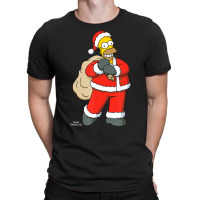 The Simpsons Santa Homer Holiday T-shirt | Artistshot