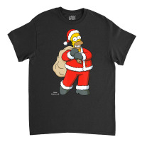 The Simpsons Santa Homer Holiday Classic T-shirt | Artistshot