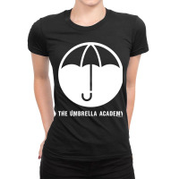 The Umbrella Academy Umbrella With Wordmark Ladies Fitted T-shirt | Artistshot