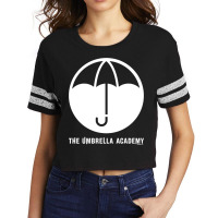 The Umbrella Academy Umbrella With Wordmark Scorecard Crop Tee | Artistshot