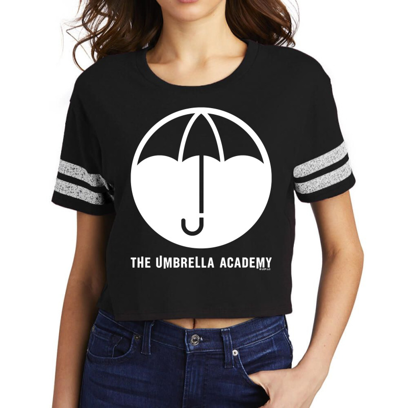 The Umbrella Academy Umbrella With Wordmark Scorecard Crop Tee by home12 | Artistshot