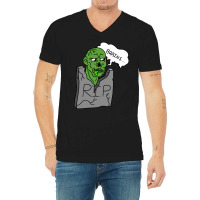 Headstone Zombie V-neck Tee | Artistshot