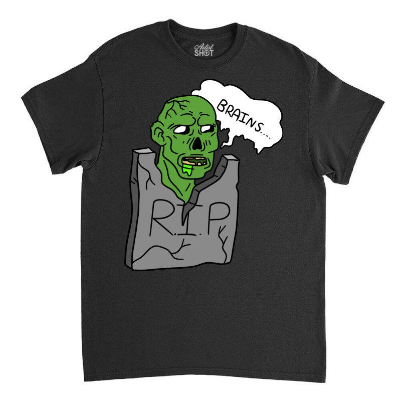 Headstone Zombie Classic T-shirt by ilham12 | Artistshot