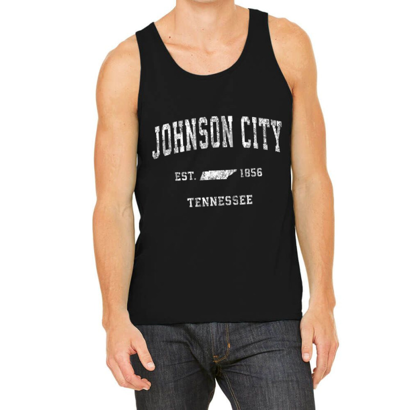 Johnson City Tennessee Tn Vintage Athletic Sports Tank Top by galloywa | Artistshot