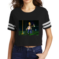 The Simpsons Treehouse Of Horror 3d Homer V-2 Scorecard Crop Tee | Artistshot