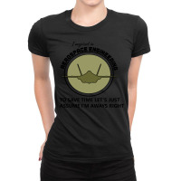 I Majored In Aerospace Engineering To Save Time Le Ladies Fitted T-shirt | Artistshot