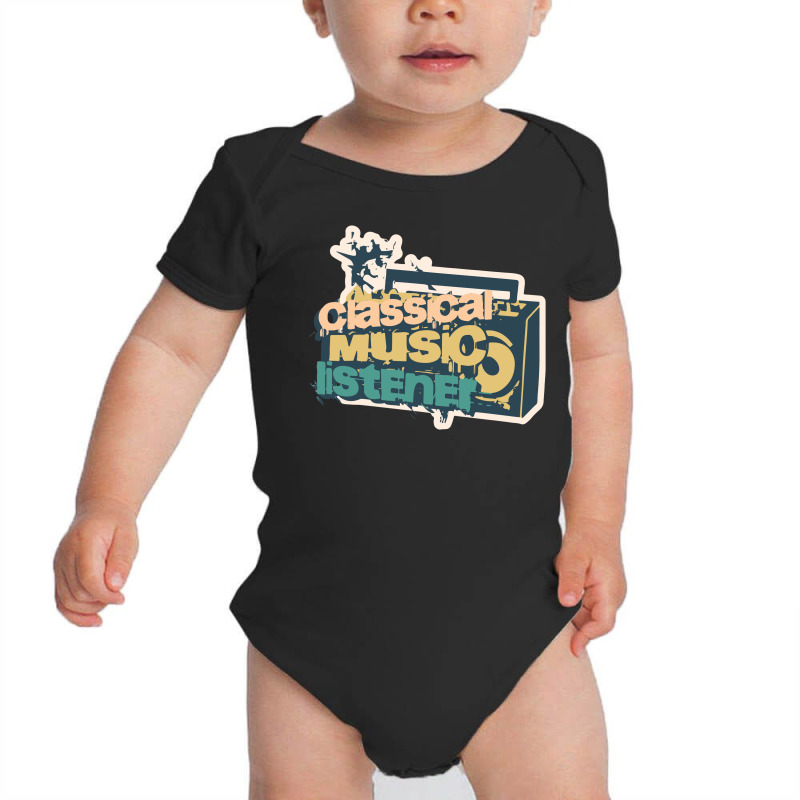 Radio Listening To Classical Music Baby Bodysuit by BahriStudio | Artistshot