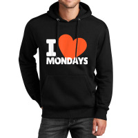 I Love Mondays Heart Cute Monday T Shirt Unisex Hoodie | Artistshot