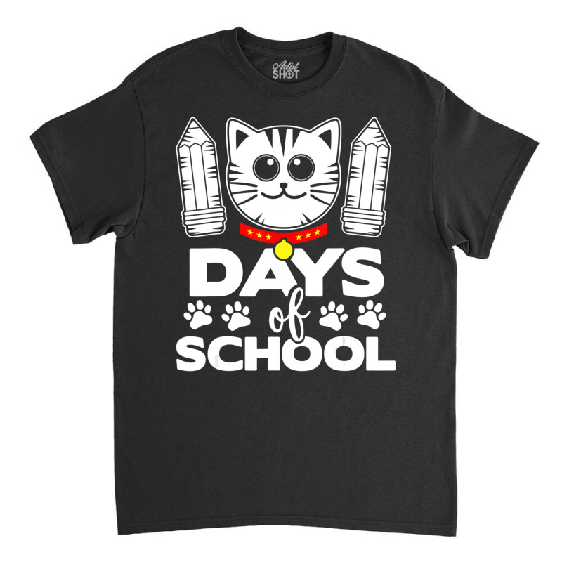 101 Days Of School American Shorthair Cats 100 Day Classic T-shirt by spannmargarettrgy | Artistshot