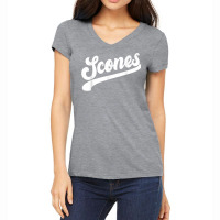 Team Scones Funny Breakfast Tea Biscuit Sweet Past Women's V-neck T-shirt | Artistshot