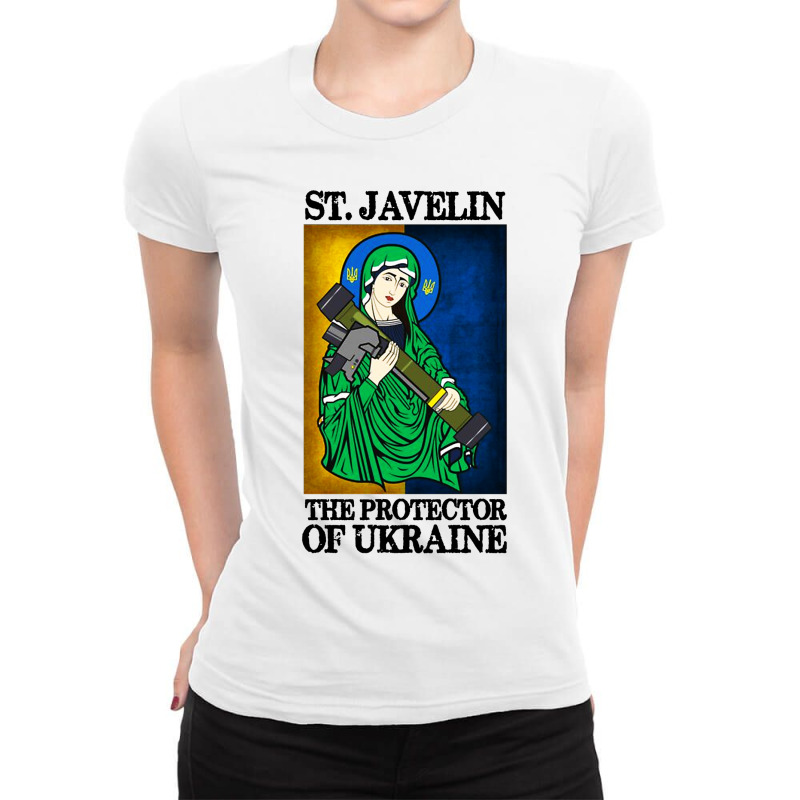 Saint Javelin Protector Ladies Fitted T-shirt | Artistshot