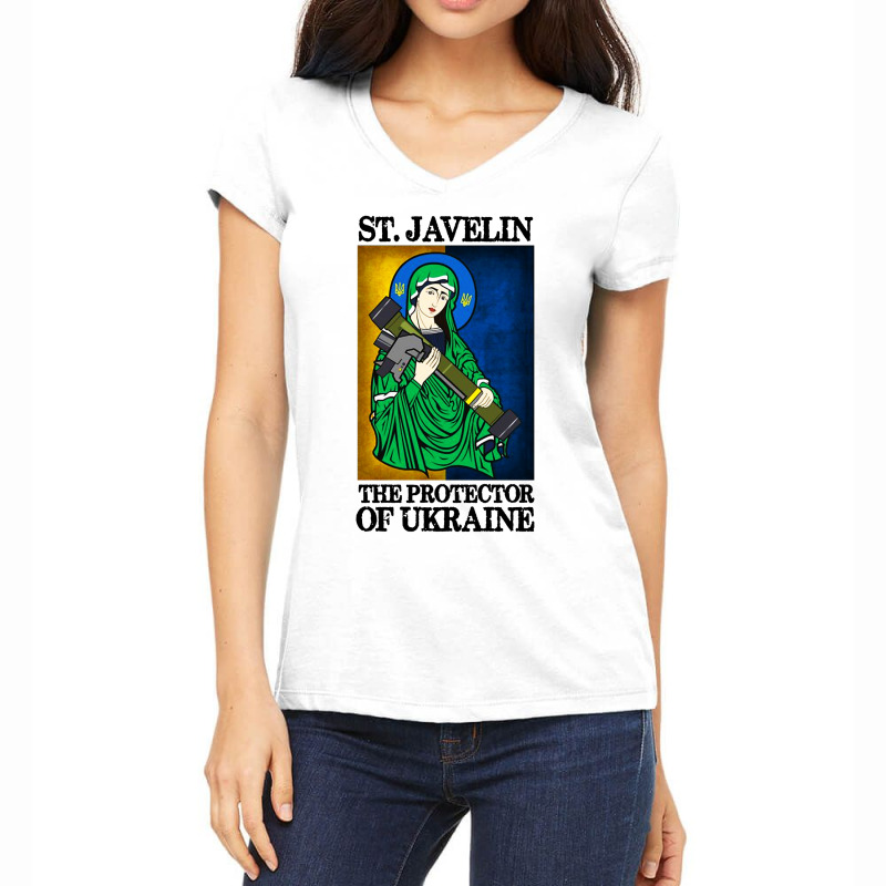 Saint Javelin Protector Women's V-neck T-shirt | Artistshot