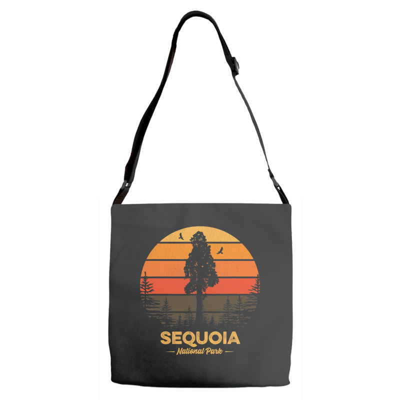 Sequoia National Park Retro Vintage Souvenir Gift Adjustable Strap Totes | Artistshot