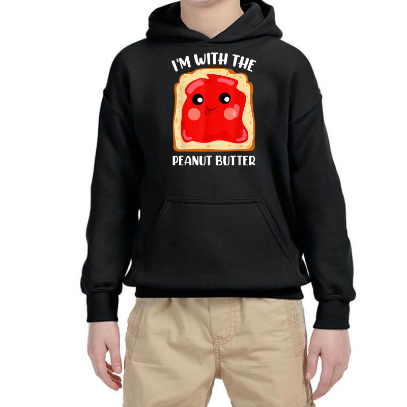 Couple Peanut Butter And Jelly I'm With The Peanut Youth Hoodie | Artistshot