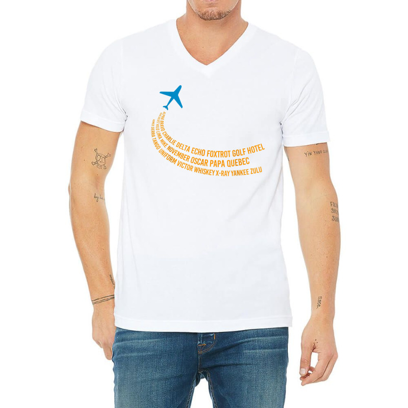 Phonetic Alphabet T Shirt  Pilot Airplane Shirt V-neck Tee | Artistshot