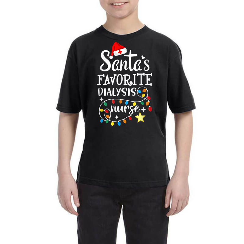 Merry Christmas Nurse Crew Santa's Favorite Dialys Youth Tee by voutsro | Artistshot