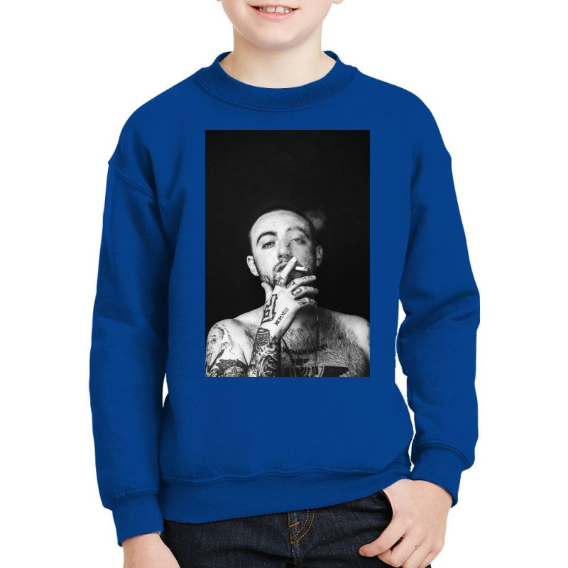 Tattoed Mac Man Smoking Youth Sweatshirt by storens | Artistshot