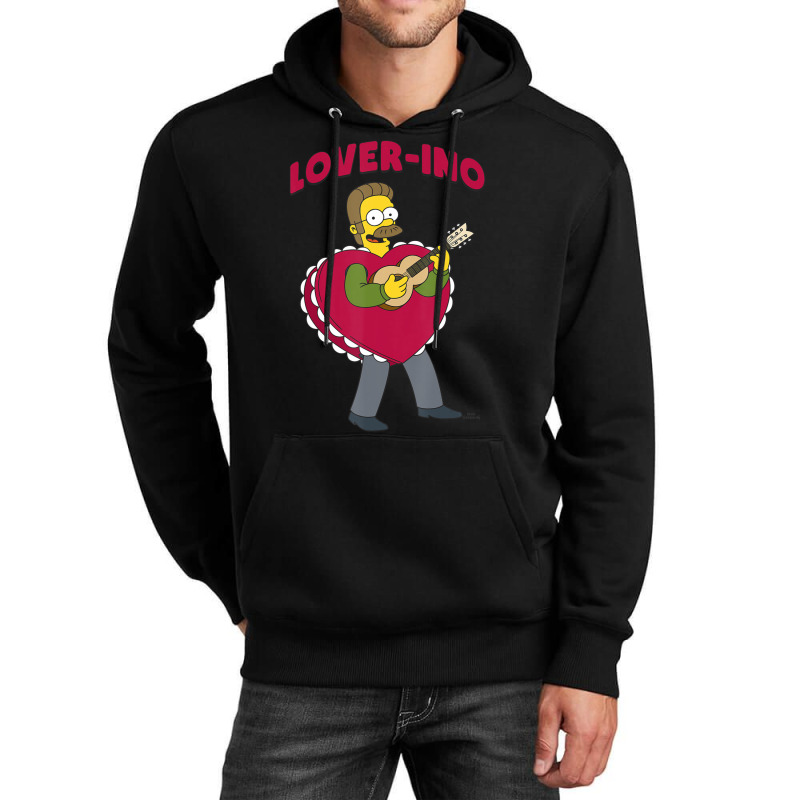 The Simpsons Valentine's Day Ned Flanders Lover-in Unisex Hoodie by longdanouj | Artistshot