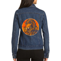 Dragon China Chinese Ladies Denim Jacket | Artistshot