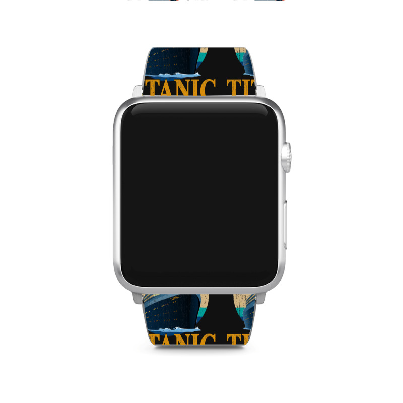 Ship Just A Boy Who Loves Titanic Boat Titanic Boy Apple Watch Band | Artistshot