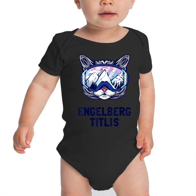 Engelberg-titlis Alpine Mountain Panorama Ski Gogg Baby Bodysuit by spannmargarettrgy | Artistshot