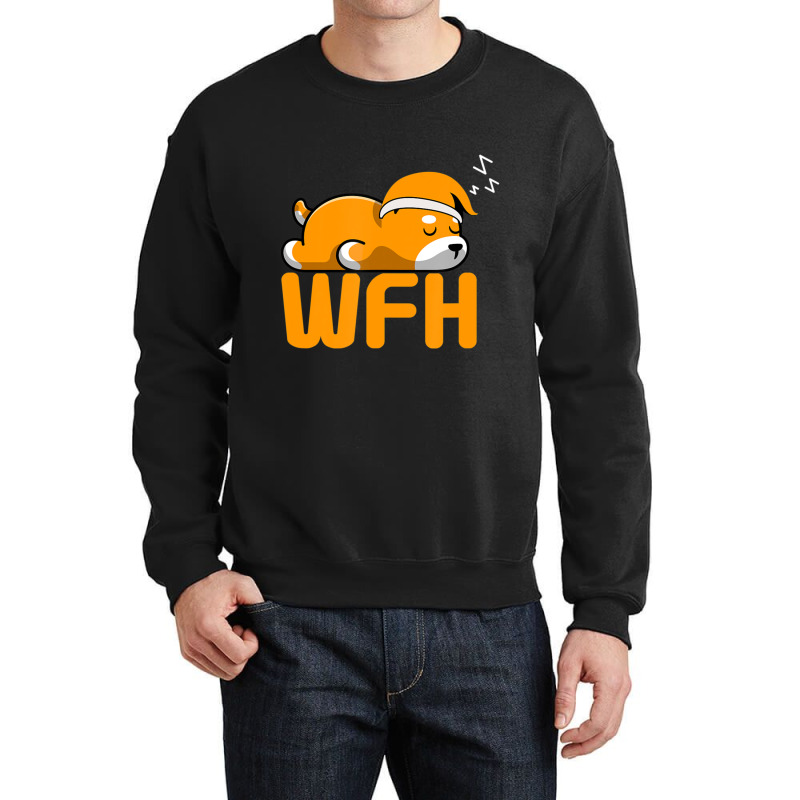 Work From Home Employee Sleepy & Sarcastic Crewneck Sweatshirt | Artistshot