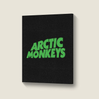 Arktic Monkey Green Portrait Canvas Print | Artistshot