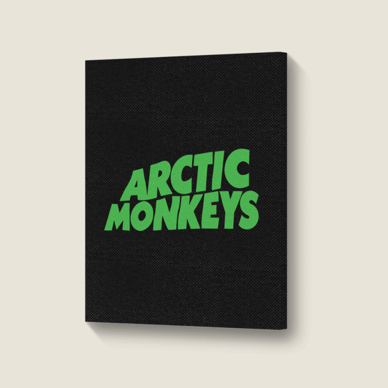 Arktic Monkey Green Portrait Canvas Print | Artistshot