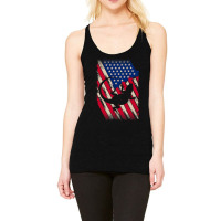 Funny America Bearded Dragon American Flag Happy 4 Racerback Tank | Artistshot