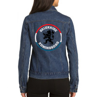 Kingsday T Shirt Amsterdam Koningsdag Kings Day Ne Ladies Denim Jacket | Artistshot