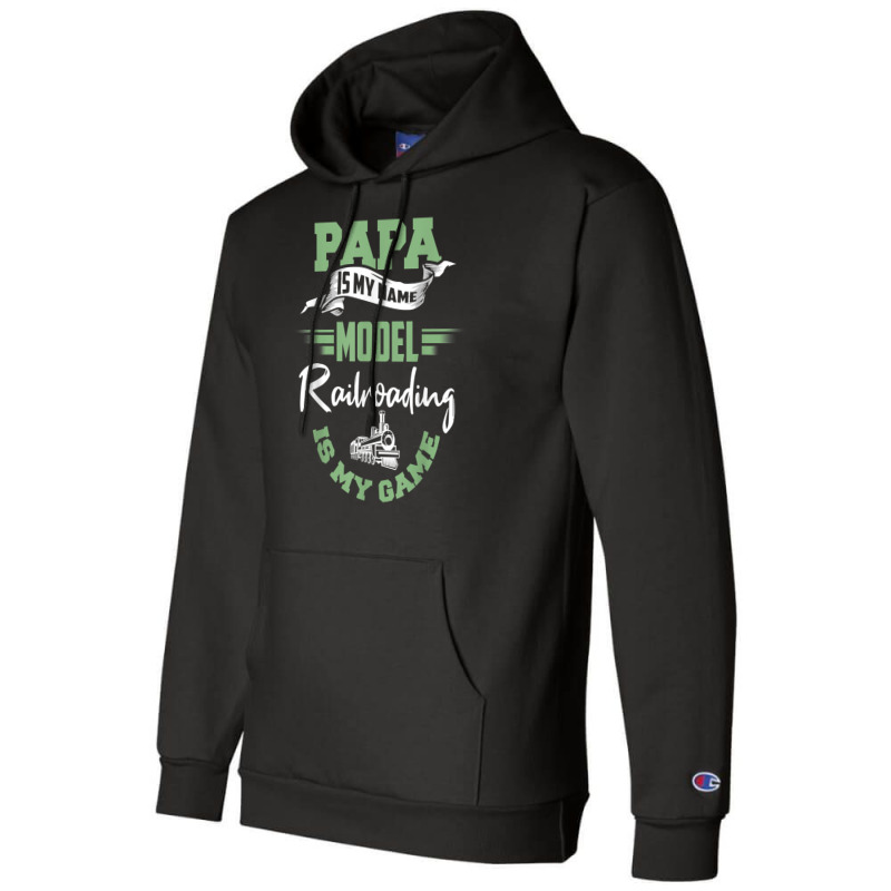 Mens Model Train Dad Shirt Father Model Railroadin Champion Hoodie | Artistshot