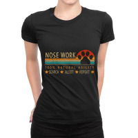 Nosework Dog Sport Training Nose Work Scent Work F Ladies Fitted T-shirt | Artistshot