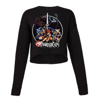 Thundercats Group Shot Vintage Circle Cropped Sweater | Artistshot