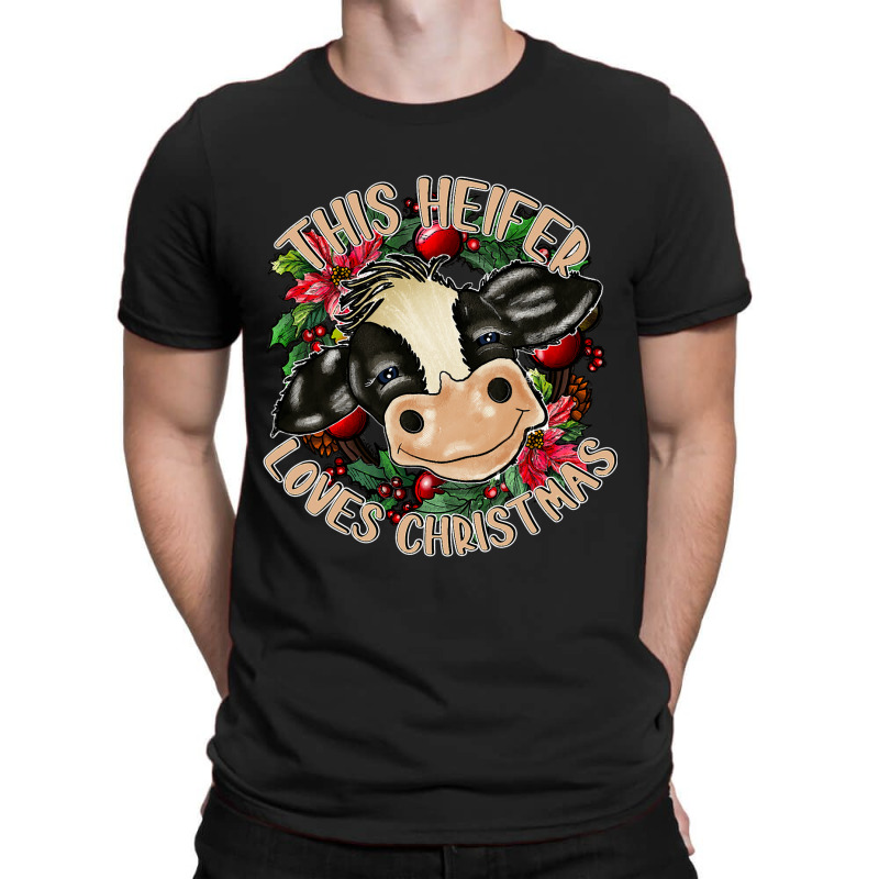 Cute Cow Heifer Christmas Mooey Christmas T-shirt | Artistshot