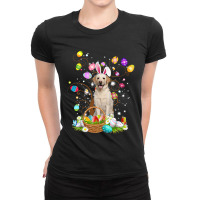 Cute Yellow Labrador Egg Shirt Easter Day Dog Dad  Ladies Fitted T-shirt | Artistshot