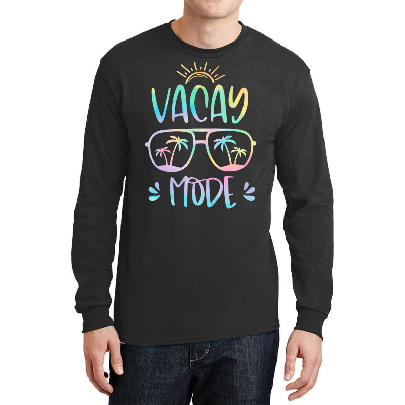 Vacay Mode Cute Vacation Summer Cruise Getaway Hol Long Sleeve Shirts | Artistshot