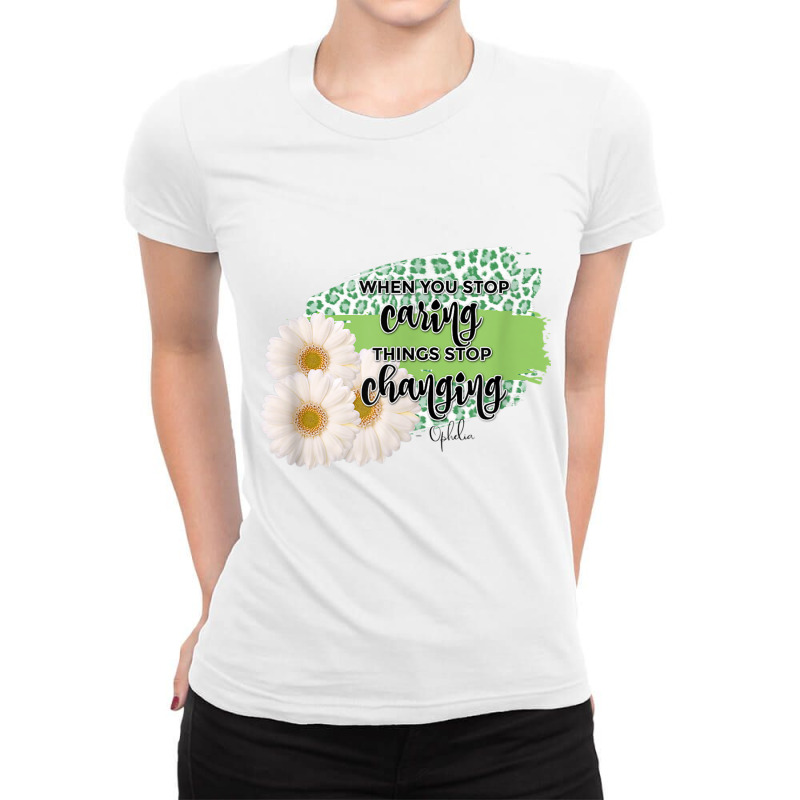 Shoelover99 Merch When Caring Ophelia Nichols T Sh Ladies Fitted T-Shirt by wafaha | Artistshot