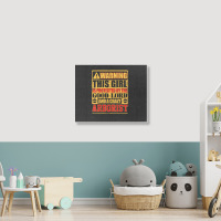 Warning This Girl Is Protected By Arborist Landscape Canvas Print | Artistshot