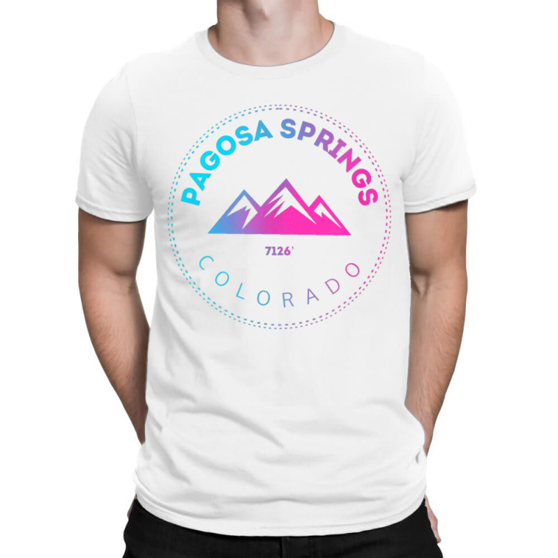 Pagosa Springs Colorado Mountain Town   Retro Co S T-shirt | Artistshot