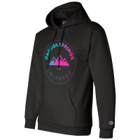 Pagosa Springs Colorado Mountain Town   Retro Co S Champion Hoodie | Artistshot